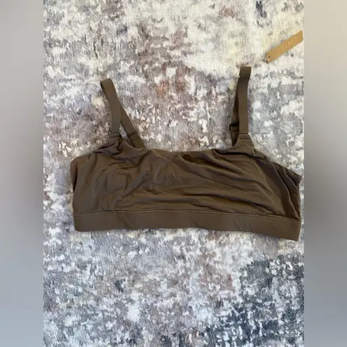 SKIMS NWT Fits Everybody Scoop Bralettet in Jasper Brown 3X