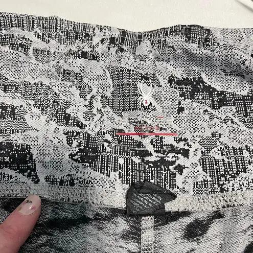 Spyder Active Leggings Brushed Back Full Length Jacquard Black Gray size XL