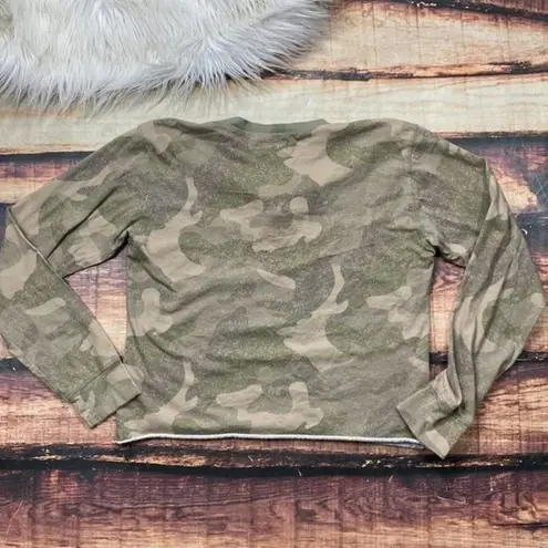 Hollister $5 SALE!  Camo Long Sleeve Crop Top Camouflage