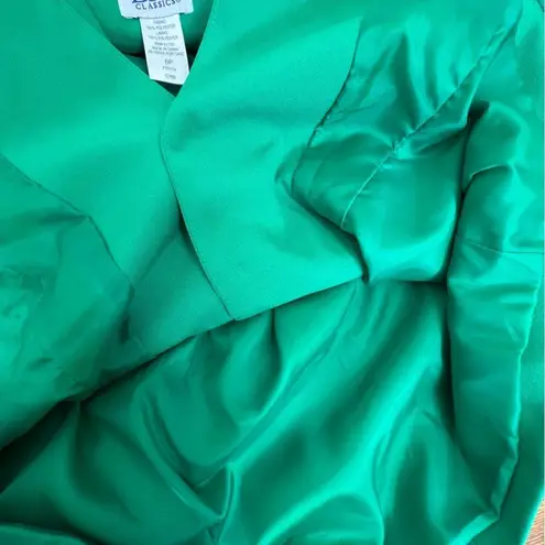 BFA Classics Vintage Green Lined Jacket/Blaze 3/4 Length Sleeves Mock Po… Size 6P