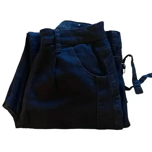 VIP Navy Soft Tencell Skinny High Rise Cargo Pockets SZ 9/29 # 1501 Blue