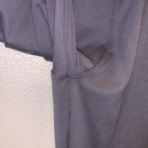 Amazon Grey high waist capri yoga gym workout leggings