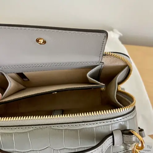 Chloé Mini C Vanity Bag Croc Embossed Leather New!