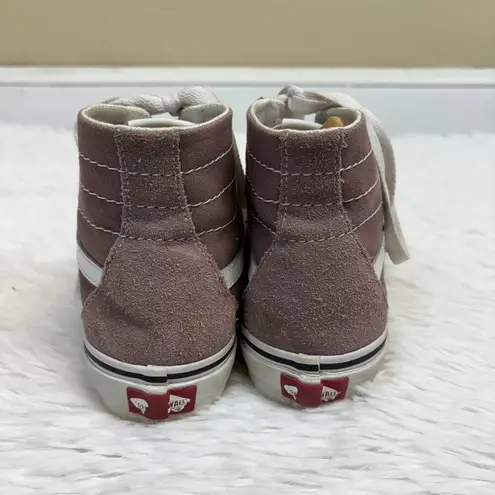 Vans  Old Skool Hi Top Lavender Purple Lace Up Sneakers Unisex Womens 8 Mens 6.5 - Image 4