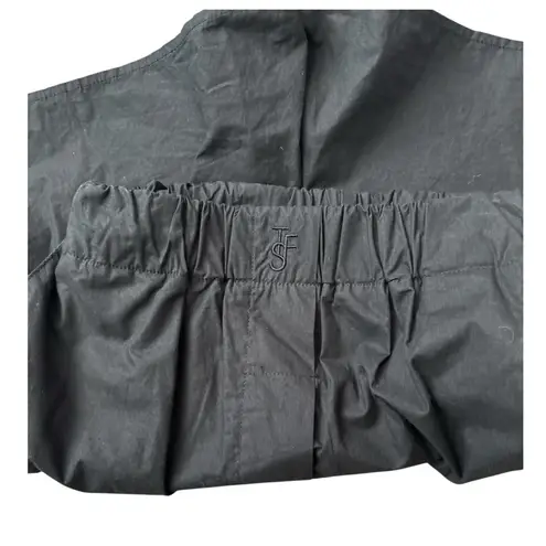 Frankie Shop Lui Pull On Organic Cotton Boxer Shorts Black Size XS