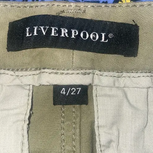 Liverpool Women’s Sz 4 / 27 Chino Shorts Olive