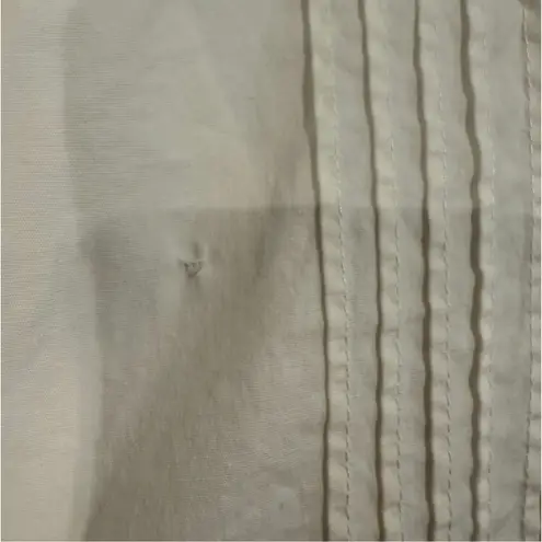 Prabal Gurung x RTR Poplin Split Sleeve Tuxedo Shirt in White, Size US 4 White