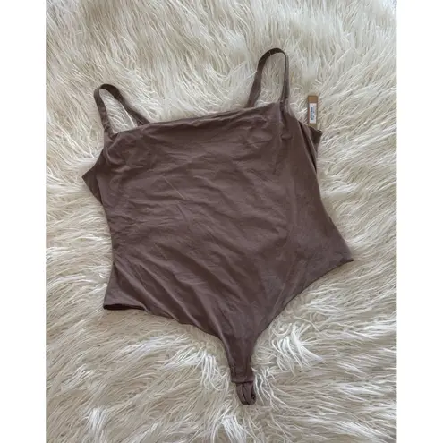 SKIMS Fits Everybody Square Neck Bodysuit Umber Size 4X