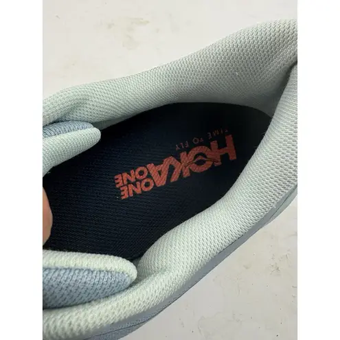 Hoka One One Bondi 7 Sneakers Womens 8.5 Light Blue Mesh Comfort Running Walking