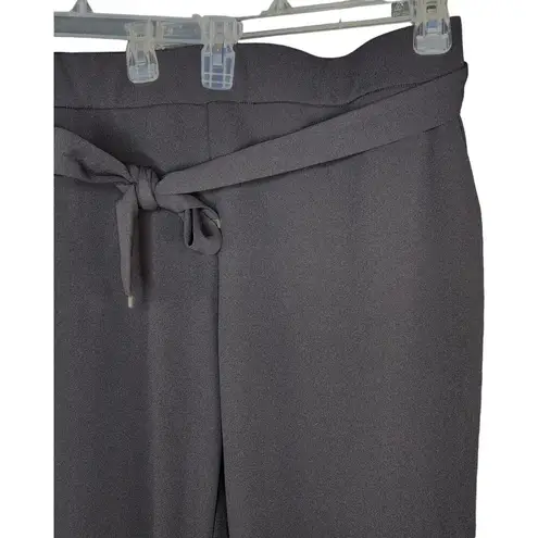 Dennis Basso Luxe Crepe Straight Leg Pants With Belt Black X-Large NWOT Stretch