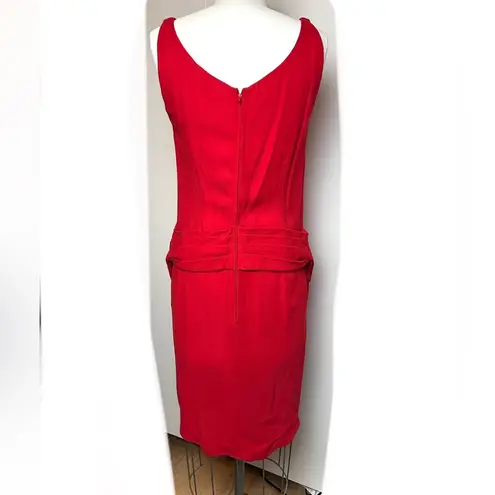 Giorgio Armani Le Collezioni Sleevess Red Dress Vintage