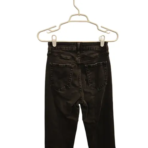 Just USA Black Dark Wash Denim Casual Classic High Rise Bootcut Jeans Size 4