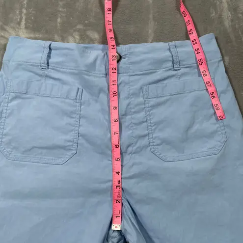 Maeve Pants Womens 34 Blue The Colette Wide Leg High Rise Stretchy Classic