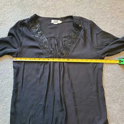 Molly Bracken Women's Size M / L Top V Neck Embroidered Sequin Boho Flowy