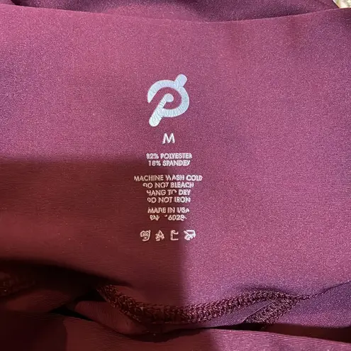 Peloton Flex Legging Burgundy Together We Go Far Size Medium Cycling Biking