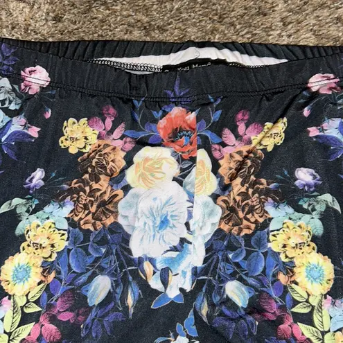 See You Monday Floral Leggings Sz Large