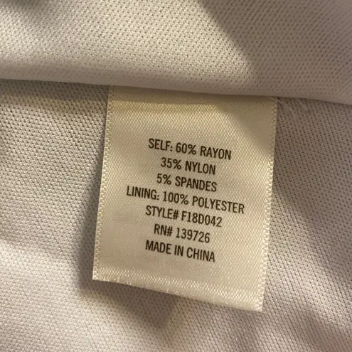 Francesca's Cottagecore Spring Wedding Guest White Blue Ombre Fit & Flare Dress M