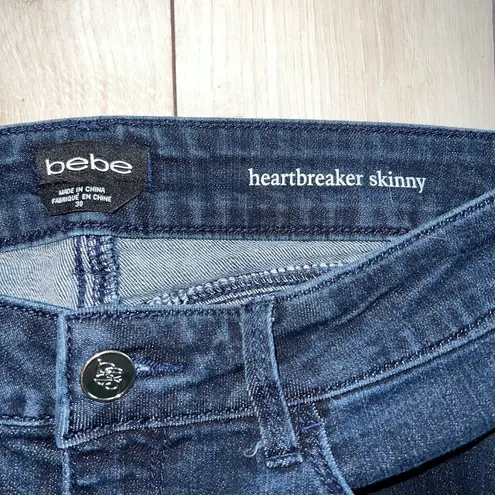 Bebe Super Cute  Heartbreaker Skinny Bling Pocket Jeans!