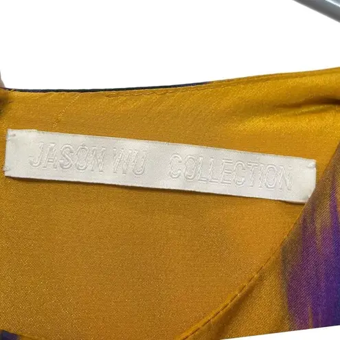 Jason Wu Collection Peplum Mini Dress Purple Print Women’s Size 10 Sleeveless