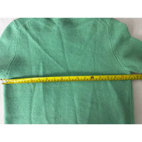 Cashmere Short Sleeve Sweater Bloomingdales Womens Size S Mint Green