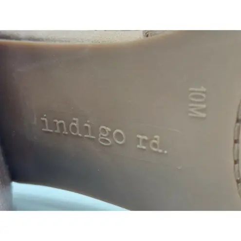 Indigo rd. Light Brown Nude 3.5" Heels Size 10M Block Heel Eyelets Buckle Strap