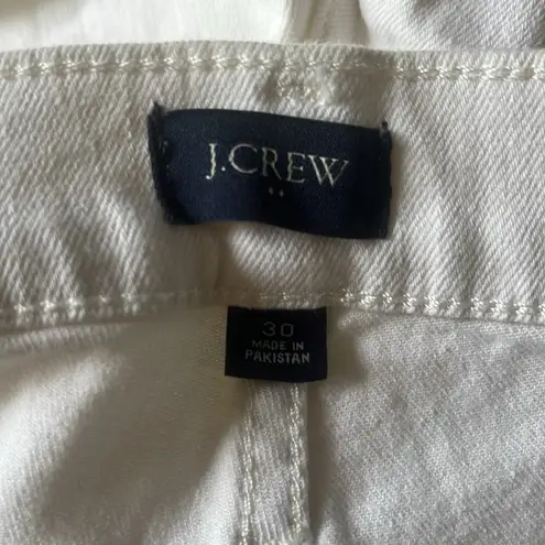 J.Crew  White Jean Shorts‎ with Cuffed Hem woman’s size 30 or Medium