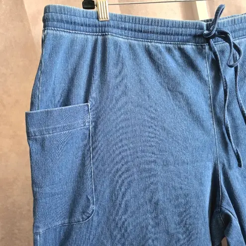 Denim & Co Blue Shorts Pants Pullon Drawstring NWT Plus 2XL
