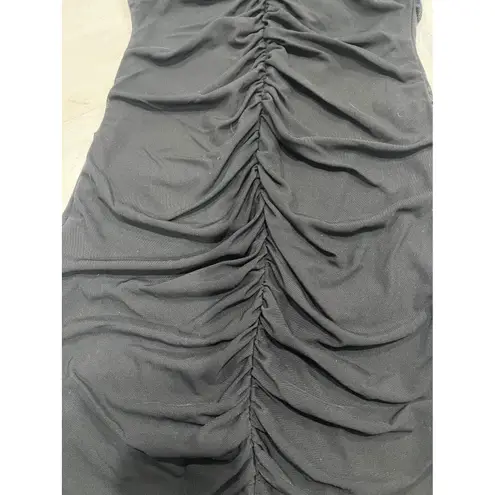 THATS SO FETCH Ruched Bodycon Dress Sleeveless Mini Party Black Size 8