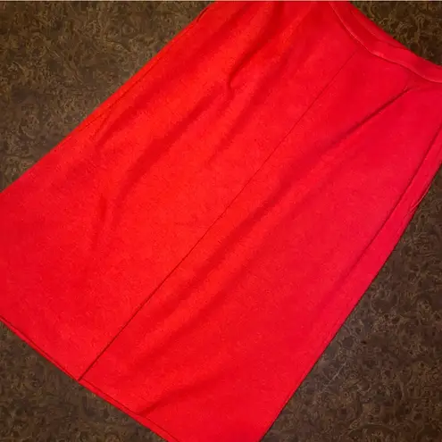 Bleyle Vintage 100% Virgin Wool Midi Skirt Suit in Red