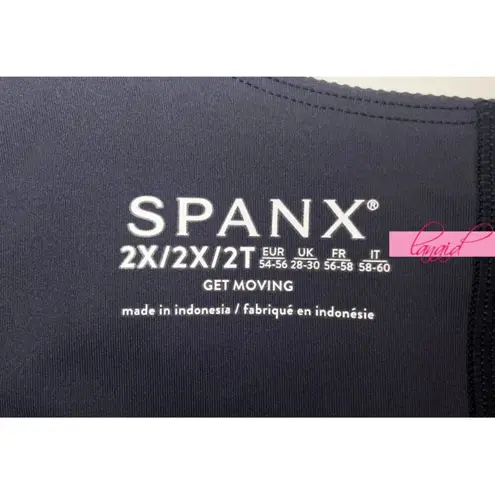 Spanx Get Moving Easy Access Ribbed Straight Dress Dark Storm Stretchy Skort 2X