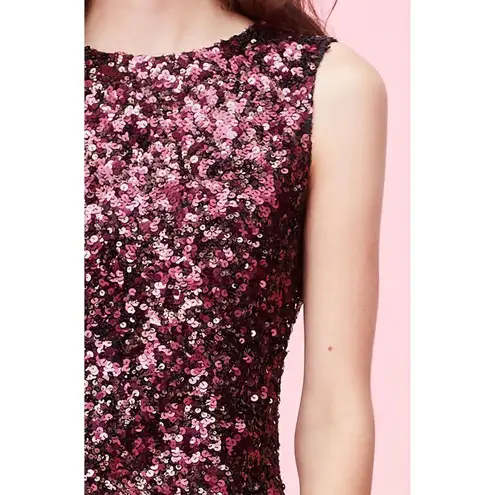 Rebecca Taylor New. plum stretch sequin top.