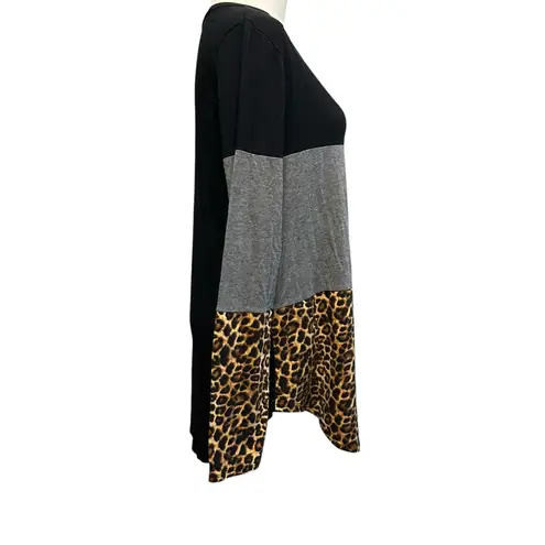 Bombom Animal Print Top Women’s Leopard Made In USA Shirt NO TAGS Goth Core Boho Black Size undefined