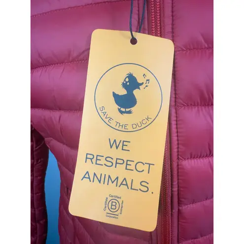 NWT Save the Duck Vicky Tango Red Puffer Jacket Sz 1 Small $198