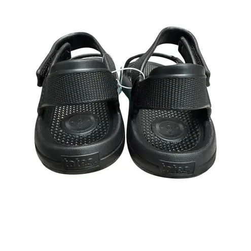 NEW Totes Sport Sandals Women 11 Black Riley Adjustable Waterproof Comfort