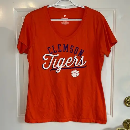 Fanatics  Women’s V-Neck Clemson Tigers Short Sleeve Shirt Large