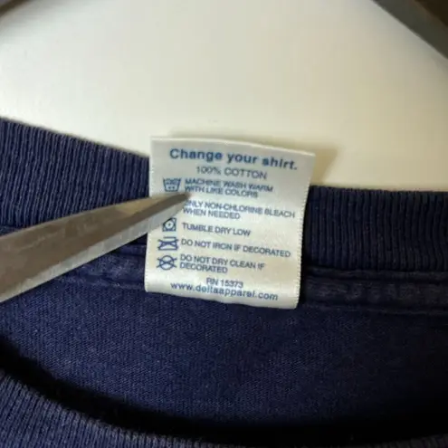 Vintage 90s Washington DC T Shirt Blue XL Extra Large Graphic Tee 100% Cotton