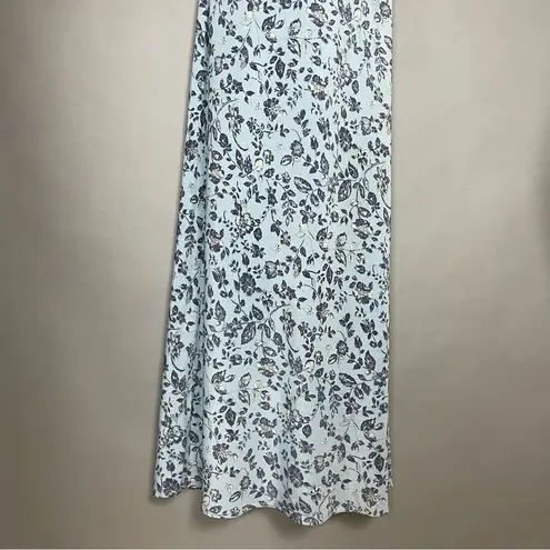 Rampage Vintage 90s‎ Maxi Dress  Floral Milkmaid Bodice Blue Sleeveless Juniors