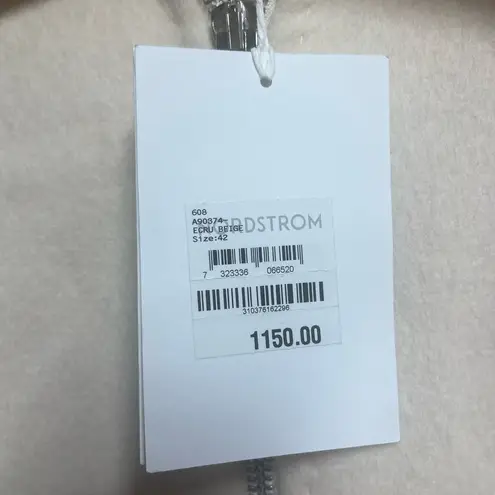 Acne Studios NEW NWT oversized single-breasted wool coat ecru/off-white size 42