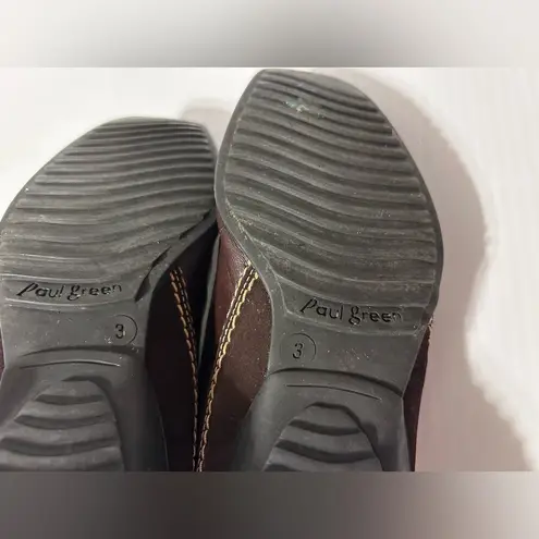 Paul Green Muchen brown leather slip on loafer shoe women size 5.5 US / 3 UK