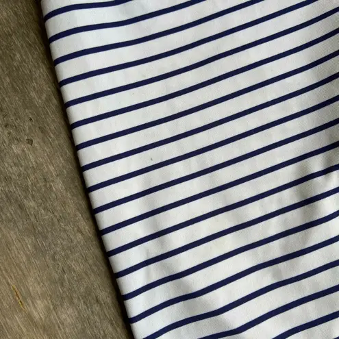 Scorpio Sol Scorpio Sol Womens Leggings Size XS Navy Blue White Striped Cropped Length - Image 7