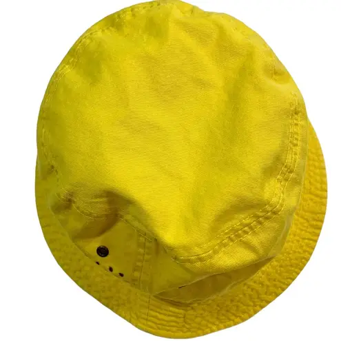 Hand Painted Rainbow Dots Yellow Bucket Hat