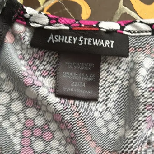 Ashley Stewart POLKA DOT KNIT MACI DRESS SZ: 2XL