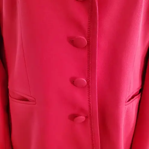 Emily Vintage Red Straight Pencil Skirt Career Suit 14