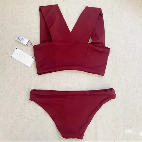 l*space 𝅺NWT L* Parker Bikini Top & Sandy Bottom Set