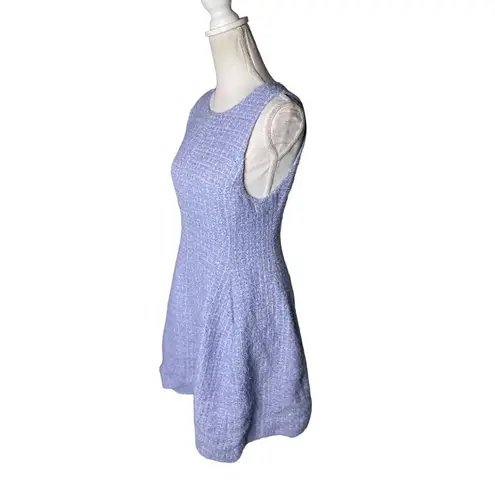 Emporio Armani Sleeveless Tweed Dress Blue Womens Size IT 44 US 8