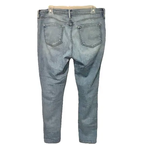 frame denim Frame - Le Garcon Mid-Rise Boyfriend Jean in Light Blue Overturn Sz 29 X 29