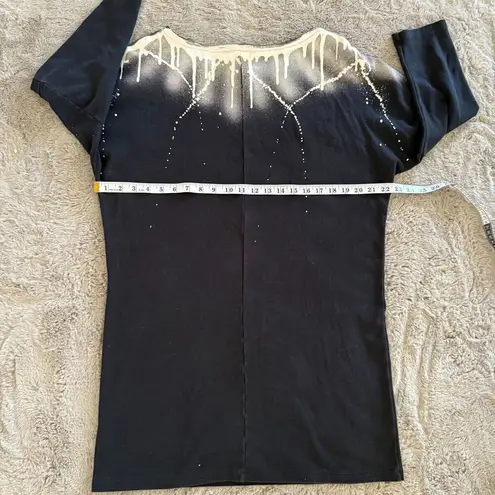 Emerson Fry Women Black Cocoon Supernova Dress Size S Made USA Organic Cotton