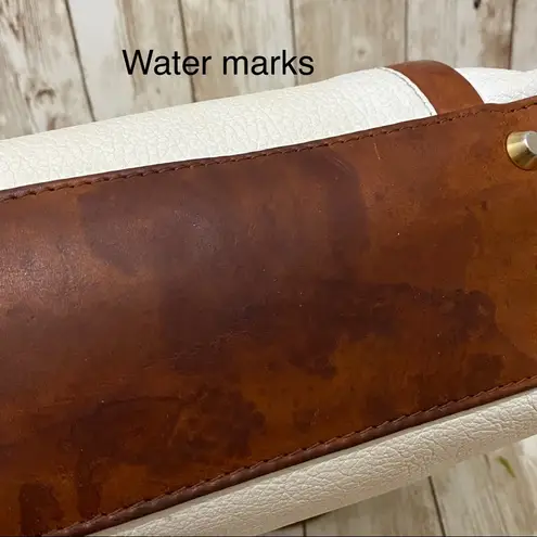 Vintage VALENTINA White Pebbled Leather Large Zip Tote Bag