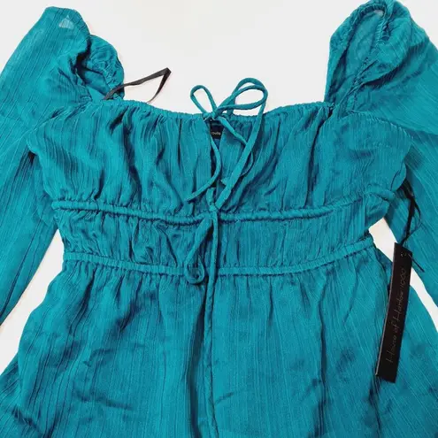 House of Harlow 1960 x REVOLVE Lara Mini Dress in Deep Teal Small Green