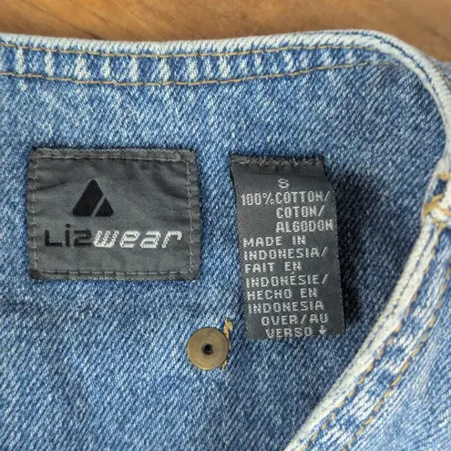 Vintage Lizwear Denim Vest Small Blue